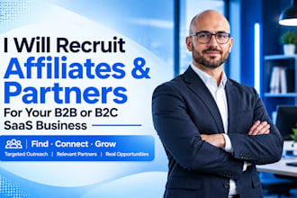 recruit affiliates and partners for your b2b or b2c saas business