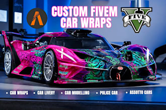 do fivem car model car livery car wraps police car vehicle truck assotto corsa