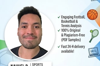 write engaging SEO sports articles or blog posts in spanish