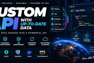 build a custom API with up to date data