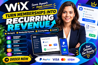 do wix membership invoice payment,payment processor,paypal expert,iptv payment