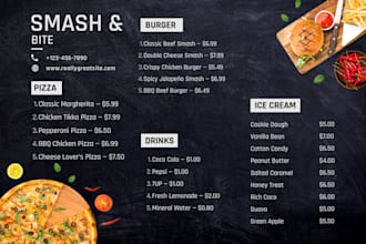 design professional restaurant menus in canva