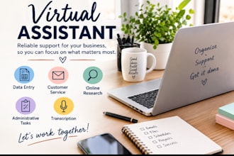 iwill be your virtual assistand for administrative tasks