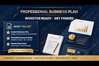a professional business proposal and business plan to win clients