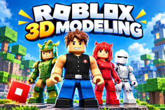 create a custom roblox 3d character avatar, ugc outfit, or game ready model