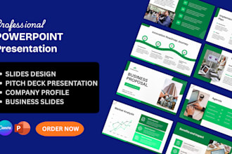 design business proposal deck, project, company, marketing webinar presentation