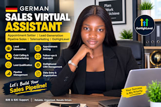 be german sales virtual assistant appointment setter and lead generation expert