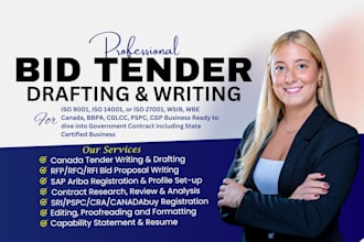 write canada government contract tender, rfp bid and do sap ariba registration