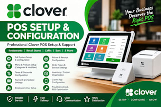 setup, configure, and customize your clover pos system