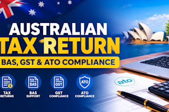 prepare your australian tax return, bas, gst, and ato compliance