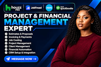 houzz pro jobtread estimates, invoicing, job costing xero quickbooks integration