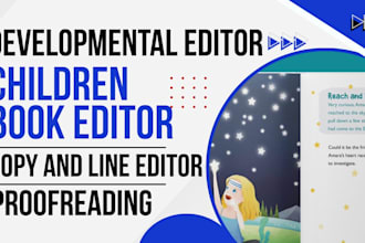 book editing copy edit children book kids story book