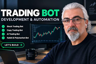 develop stock trading bot, copy trading bot and ai trading bot