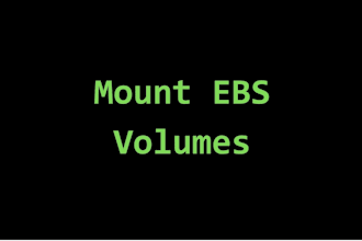 mount ebs volumes and configure persistent storage