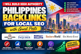 build high authority philippines backlinks with contextual guest posts