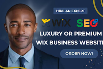 design a mobile friendly luxury wix website SEO optimization