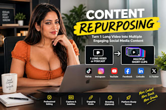 repurpose your content into engaging social media posts and videos