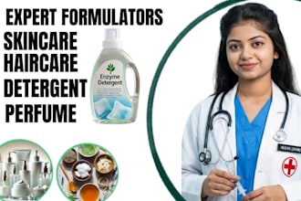 formulate skincare, haircare, perfume and cosmetic products