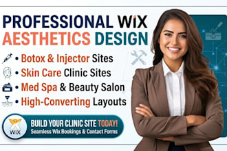 design wix beauty salon website botox clinics website skin clinics website