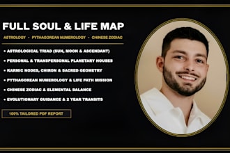 create a complete soul reading with astrology, numerology and chinese zodiac