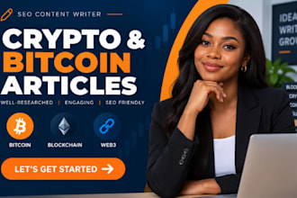 write crypto, bitcoin and blockchain articles for your website