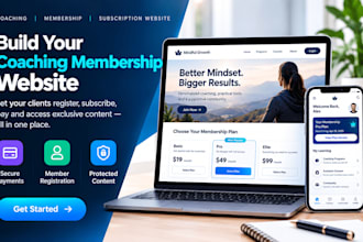 build a coaching wordpress membership and subscription website