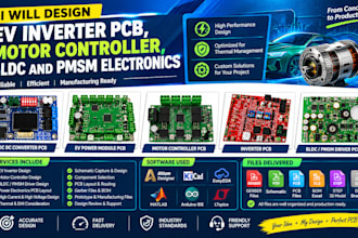 design ev inverter pcb, motor controller, bldc and pmsm electronics