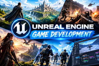 develop unreal engine 5 gameplay systems, rpg mechanics, openworld adventure fps