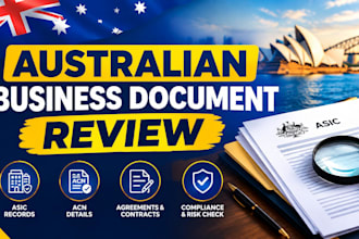 review your australian business, acn, asic and company documents