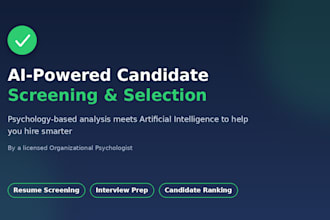 screen and evaluate candidates using ai and psychology