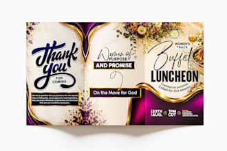 design a professional church tract, brochure, or bulletin