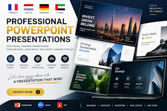 design french dutch german dubai powerpoint pitch decks business presentations