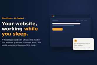 design, redesign a wordpress website with ai chatbot integration for businesses