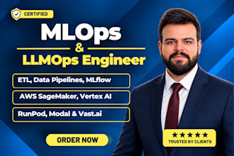 build mlops pipeline and deploy ml llm models on gpu runpod with mlflow