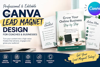 design a professional canva lead magnet for coaches and businesses