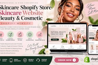 do skincare cosmetics shopify store, beauty cosmetic skincare store