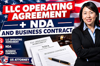 draft llc operating agreement, nda and business contract