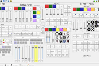 create dmx fixtures and program qlc plus and freestyler