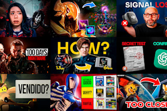 design gaming youtube thumbnails without ai