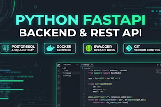 develop python fastapi rest api with postgresql database