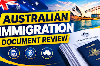 review your australian immigration documents, visa application for legal issues