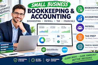 provide small business bookkeeping, accounting, payroll, tax preparation