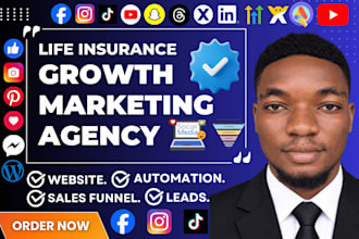 life insurance leads facebook ads gohighlevel CRM iul, health insurance website