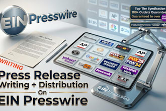 write and distribute press release with PR distribution