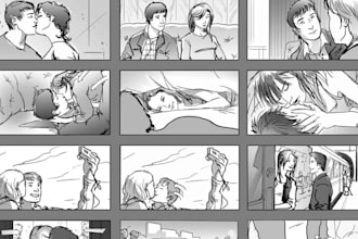 create storyboard for movie ads films and video commercials animation