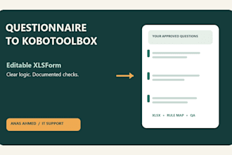 convert your questionnaire to kobotoolbox xlsform with skip logic