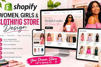 design women clothing shopify store, girls clothing store and clothing store