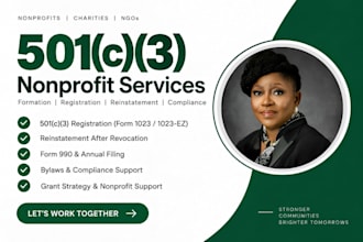 setup non profit registration, apply for 501c3 reinstate revoked 501c3, 990 ein