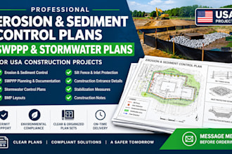 prepare erosion sediment control plans, swppp and stormwater plans