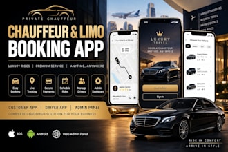 develop private chauffeur and limo booking app with luxury ride